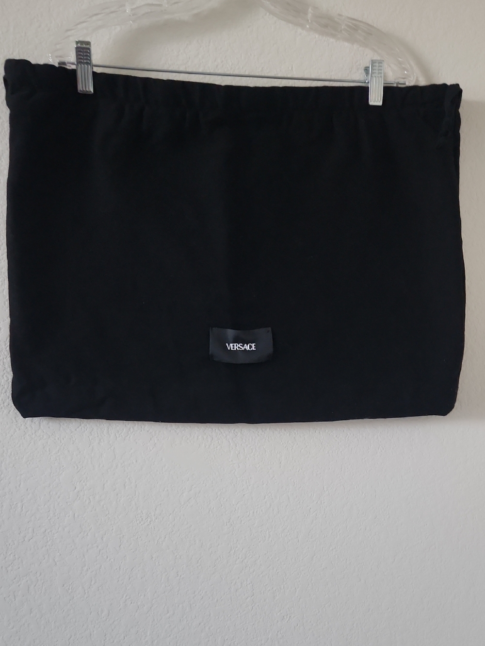 Versace Black Dust Bag with Logo